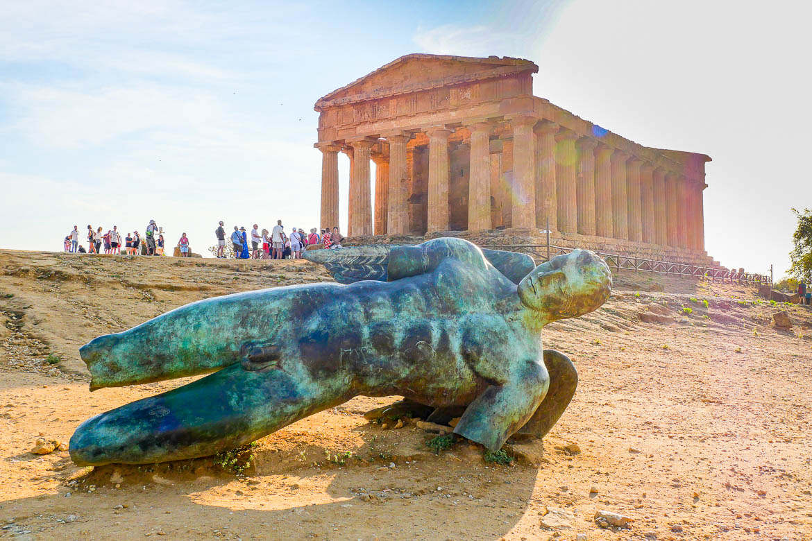 Temple de la Concorde dans la Vallée des Temples d'Agrigente en Sicile